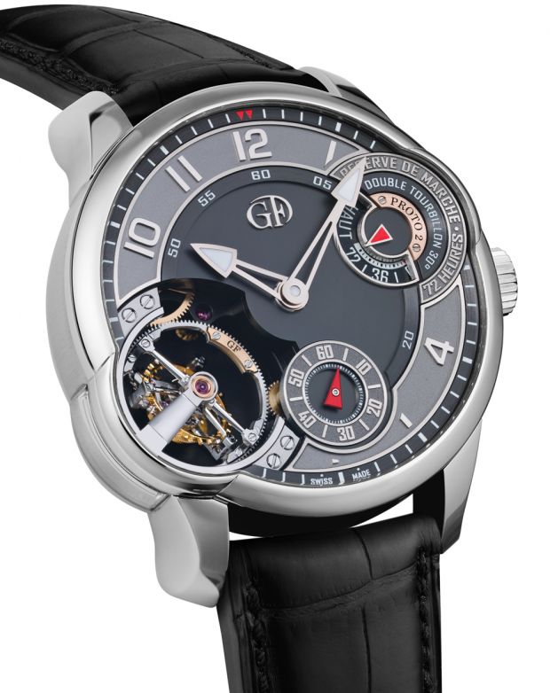 Nouveau double tourbillon asymétrique pour Greubel Forsey