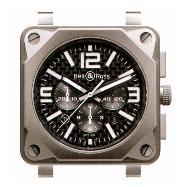 BR 01 – 94 Chronographe Pro Titanium & Carbon Fiber BR0194-TI-PRO-FIB