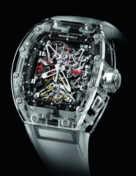 RM 056 Tourbillon Chronographe de Compétition a Rattrapante FM Saphire