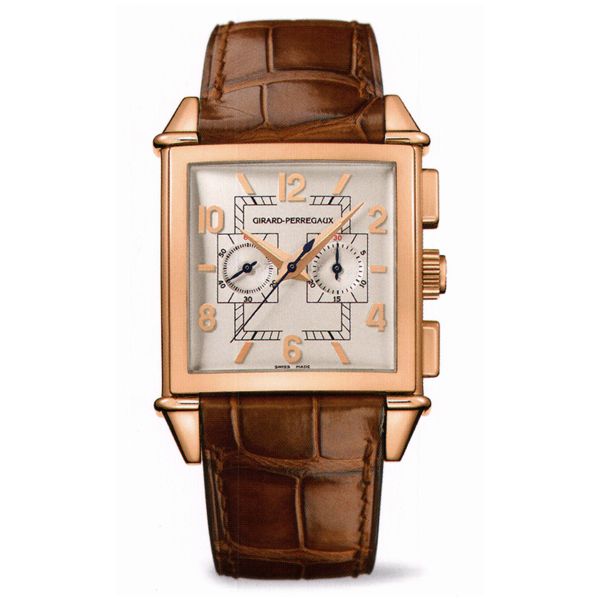 VINTAGE 1945 CARRÉE CHRONOGRAPHE À ROUE À COLONNES 25820-52-151-BACA