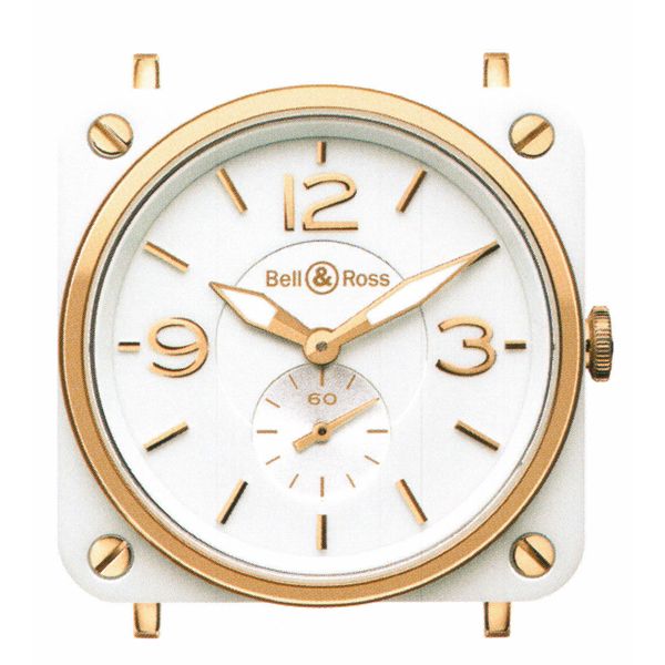 BRS PINK GOLD & WHITE CERAMIC BRS-PKG-WH-C