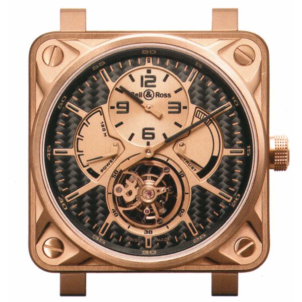 BR 01 TOURBILLON PINK GOLD BR01-TOURB-PG/CA